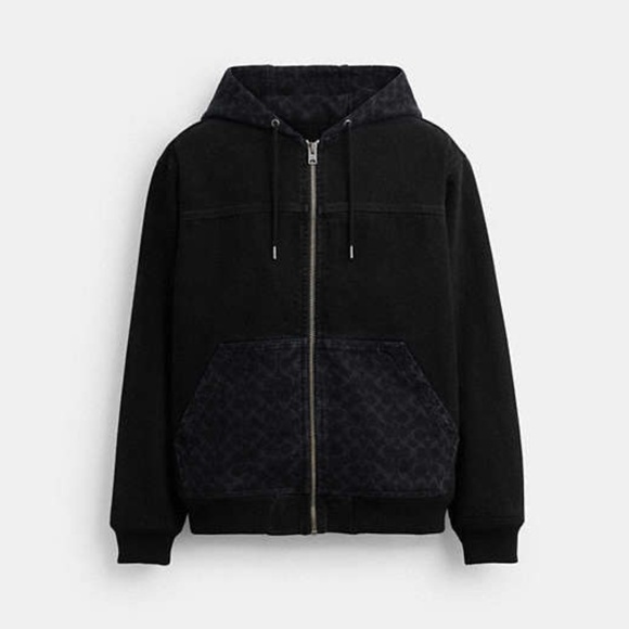 Signature Denim Zip Jacket - Picture 1 of 4